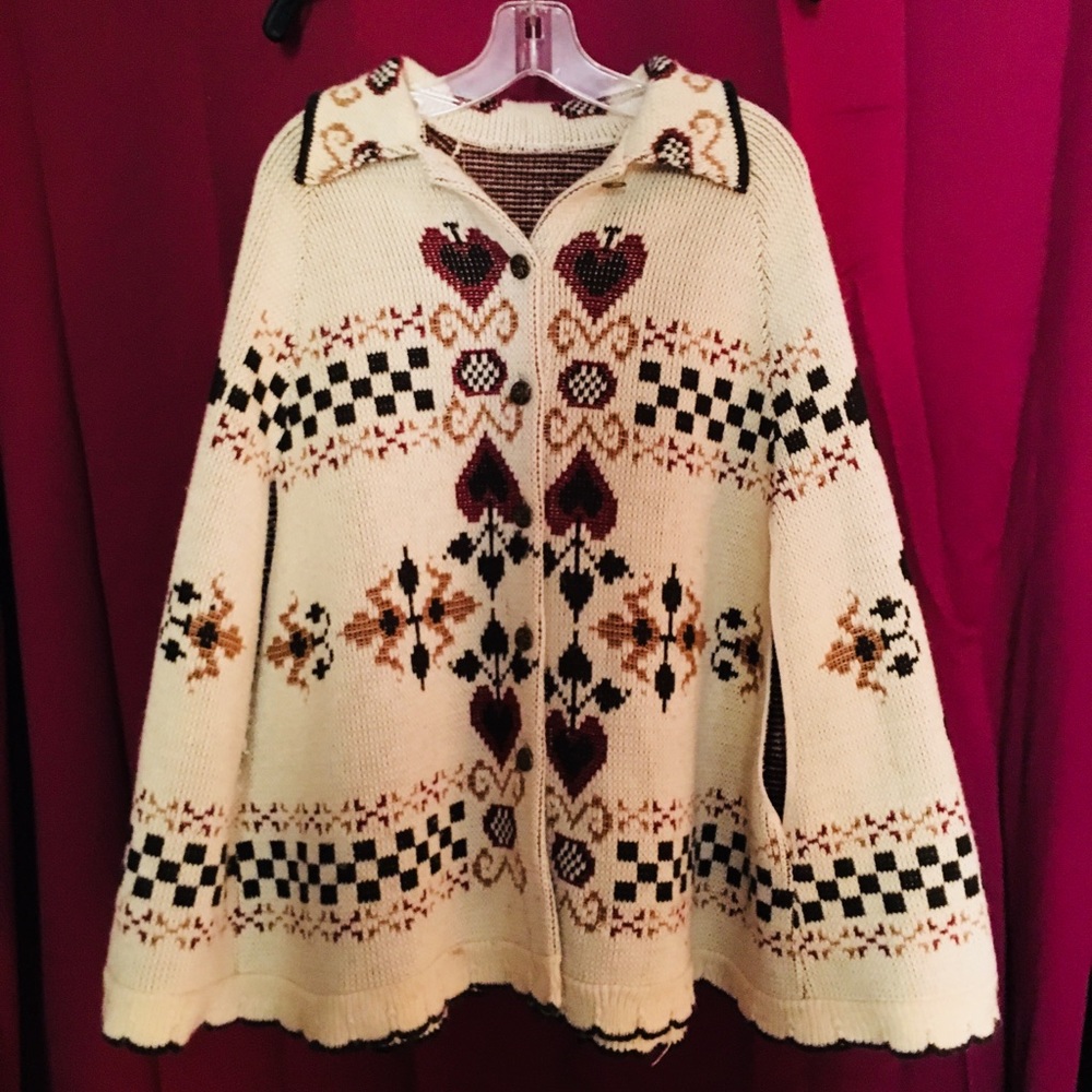 Authentic poncho from the 1970s
